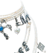 Collar Juegos de Vainilla, joya de plata .925, con perla – Gabriela Sánchez (vista 5)