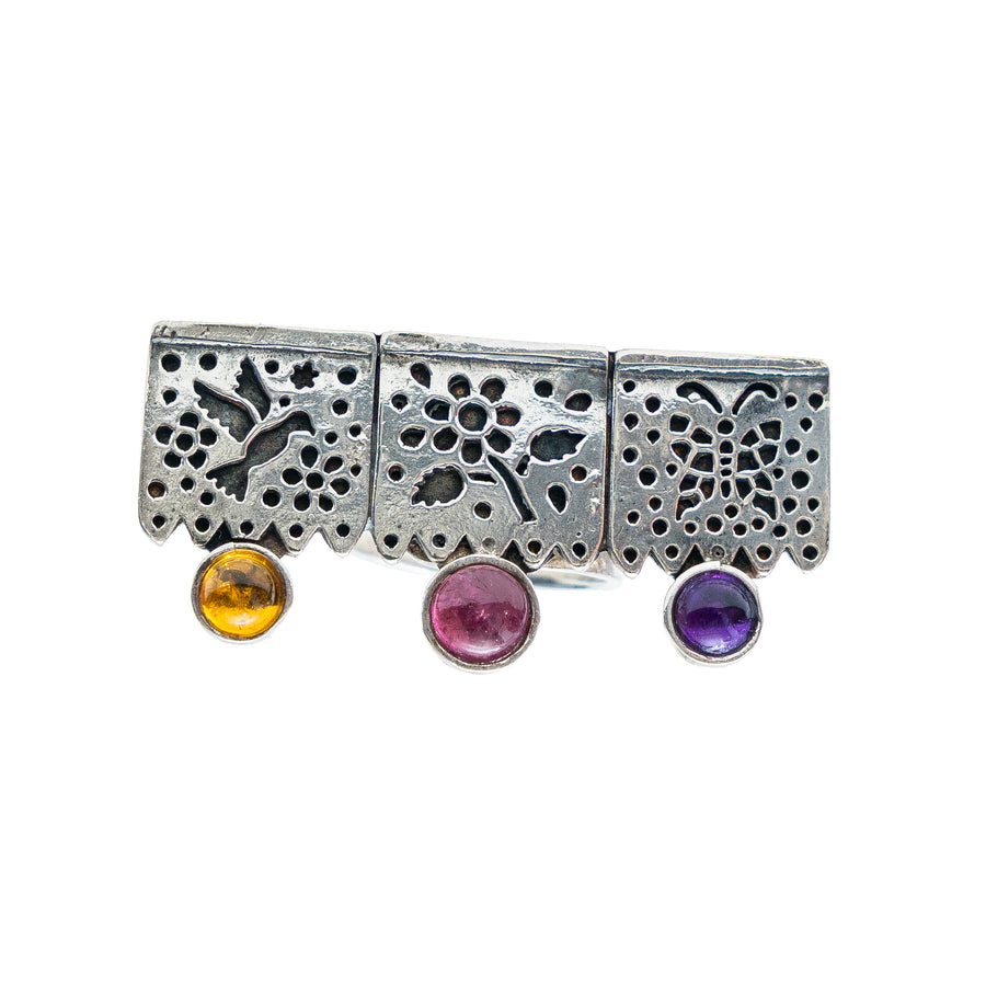 Anillo Fiesta de Colores, joya de plata .925 – Gabriela Sánchez (vista 2)
