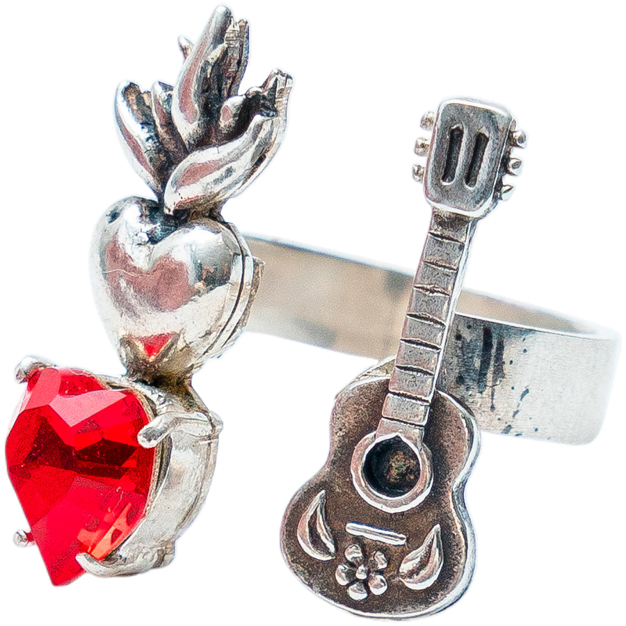 Anillo Serenata Apasionada, joya de plata .925, con cristal Swarovski – Gabriela Sánchez (vista 2)