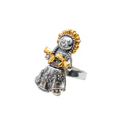 Anillo Muñeca de Oro, joya de plata .925 – Gabriela Sánchez (vista 3)
