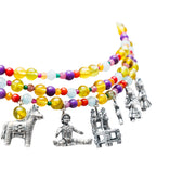 Collar Juguetes Multicolor, joya de plata .925, con ámbar y peridot – Gabriela Sánchez (vista 5)