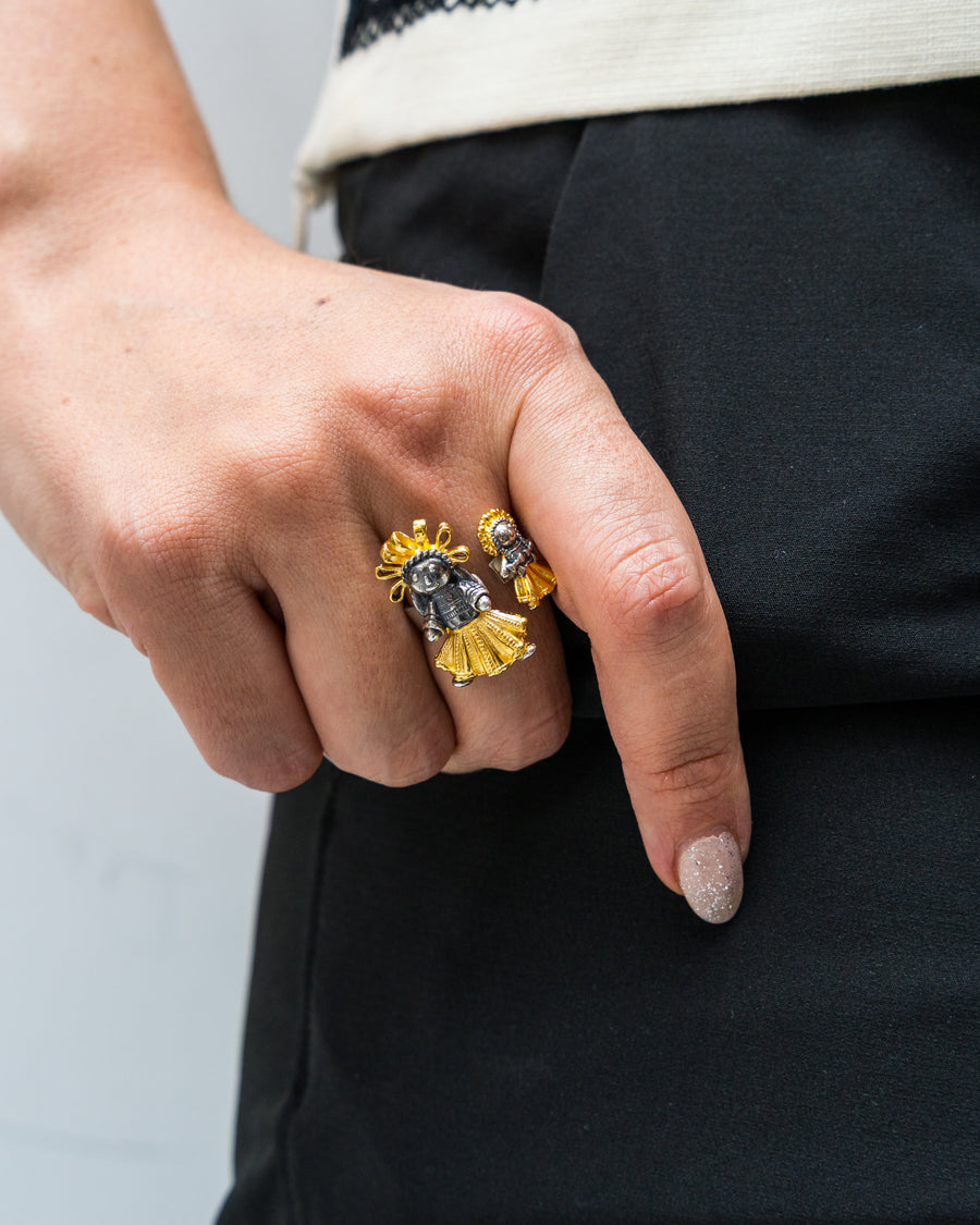 Anillo Hermanitas del Alma, joya de plata .925 – Gabriela Sánchez (vista 2)