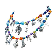 Collar Fiesta en mi rancho, joya de plata .925, con aquamarina y apatita – Gabriela Sánchez (vista 2)