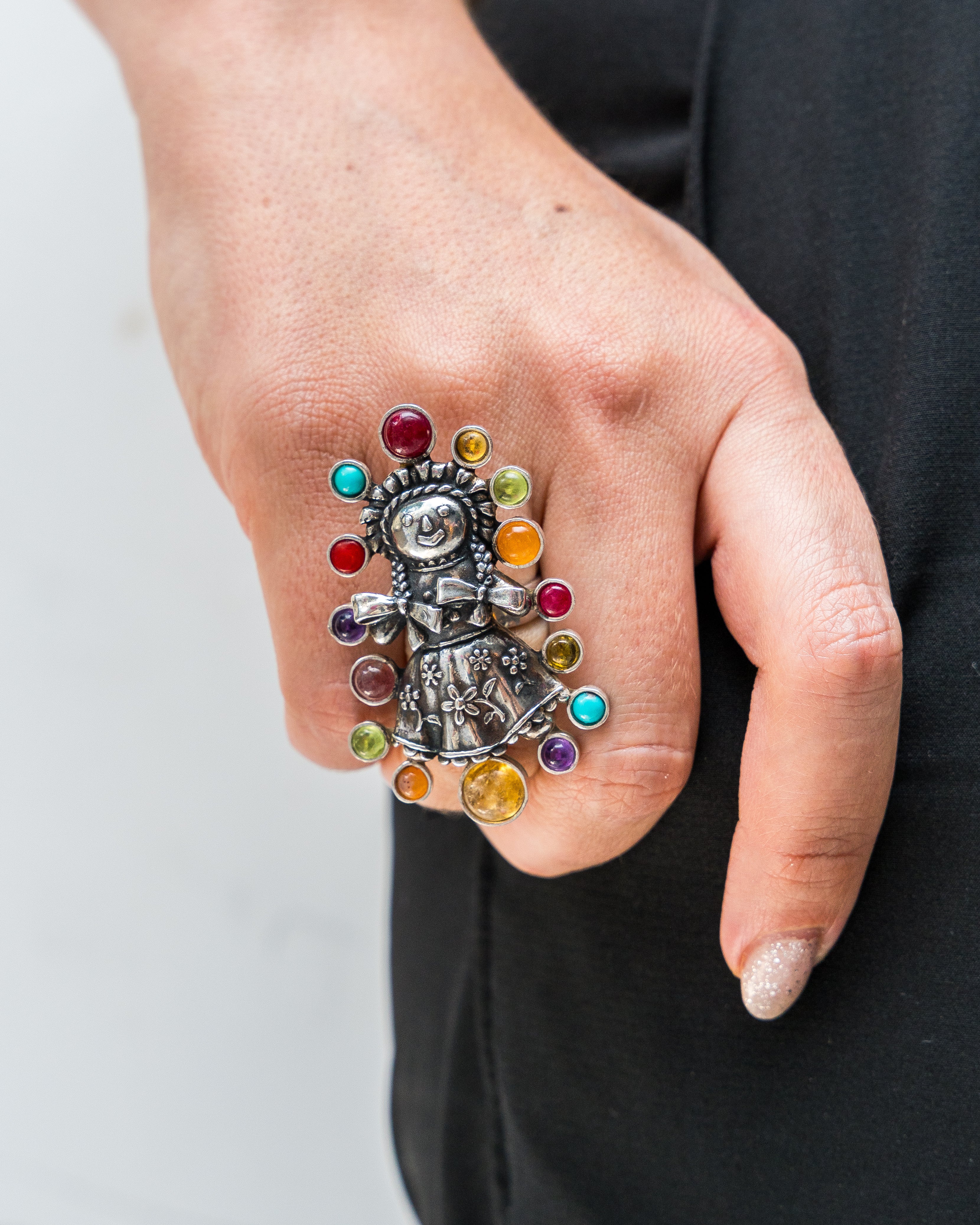 Anillo Muñequita de Colores, joya de plata .925 – Gabriela Sánchez (vista 2)