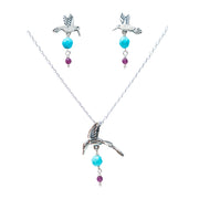 Set Colibrí Cantor Comb. varia, joya de plata .925 – Gabriela Sánchez