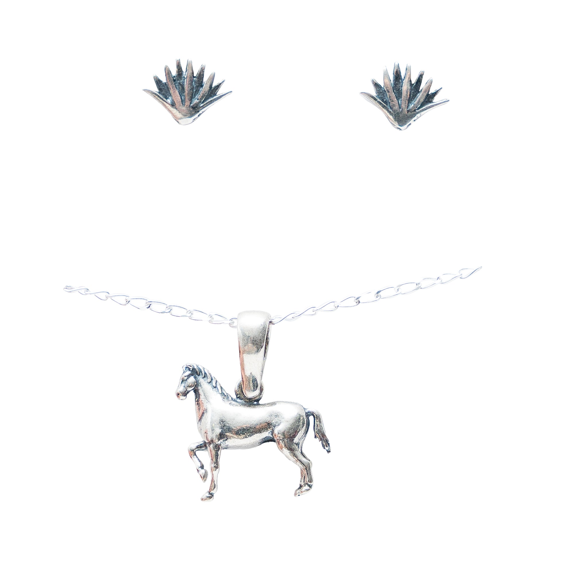 Set Caballito entre Agaves, joya de plata .925 – Gabriela Sánchez (vista 2)