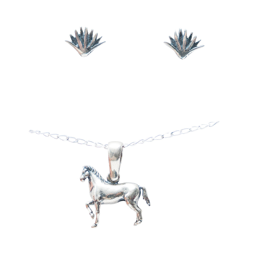 Set Caballito entre Agaves, joya de plata .925 – Gabriela Sánchez (vista 2)
