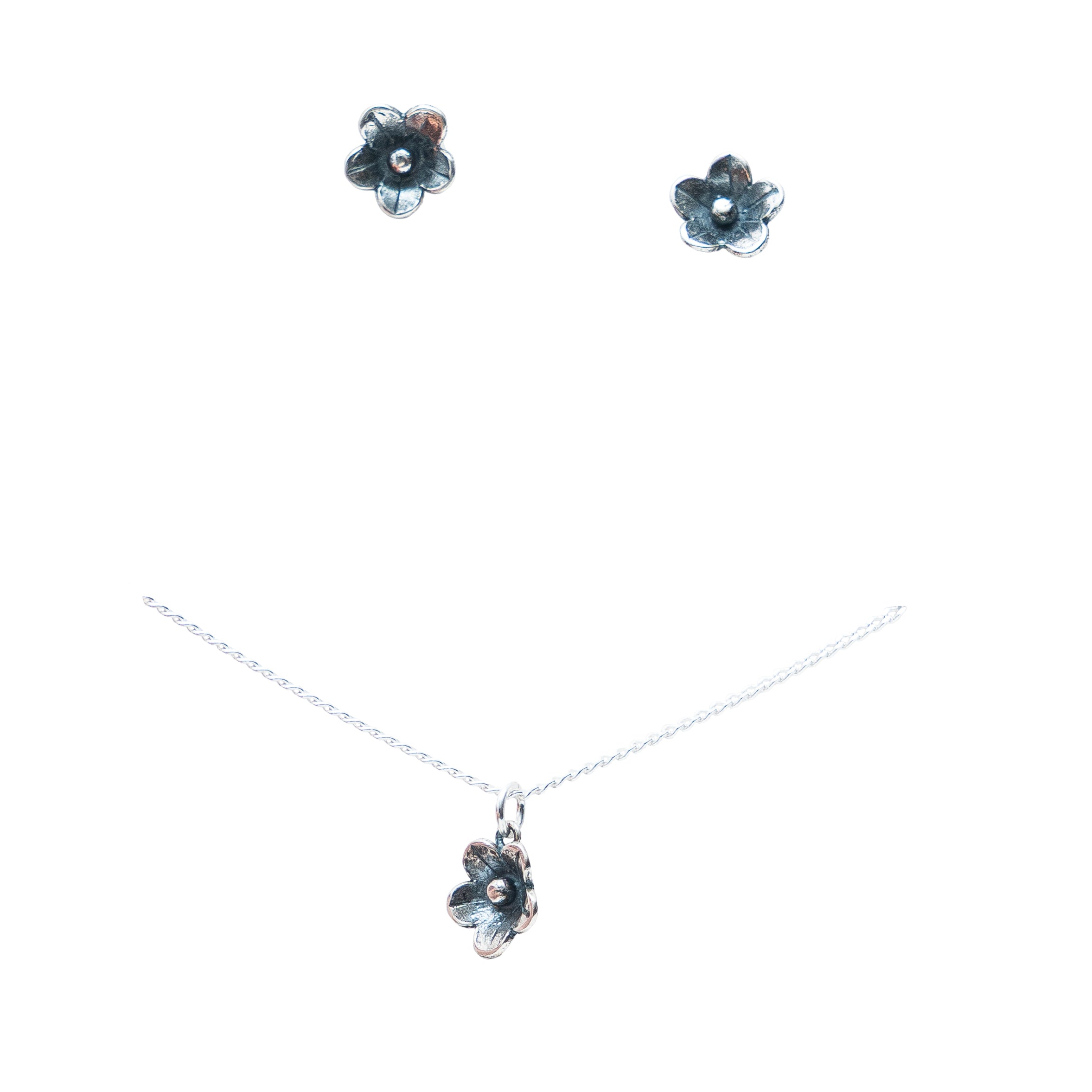 Set Florecitas, joya de plata .925 – Gabriela Sánchez
