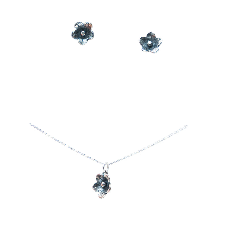 Set Florecitas, joya de plata .925 – Gabriela Sánchez