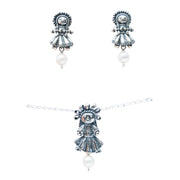 Set muñequitas perla, joya de plata .925 – Gabriela Sánchez