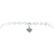 Collar Corazón de Lotería, joya de plata .925, con cristal Swarovski – Gabriela Sánchez (vista 2)