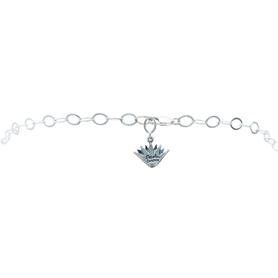 Collar Corazón de Lotería, joya de plata .925, con cristal Swarovski – Gabriela Sánchez (vista 2)