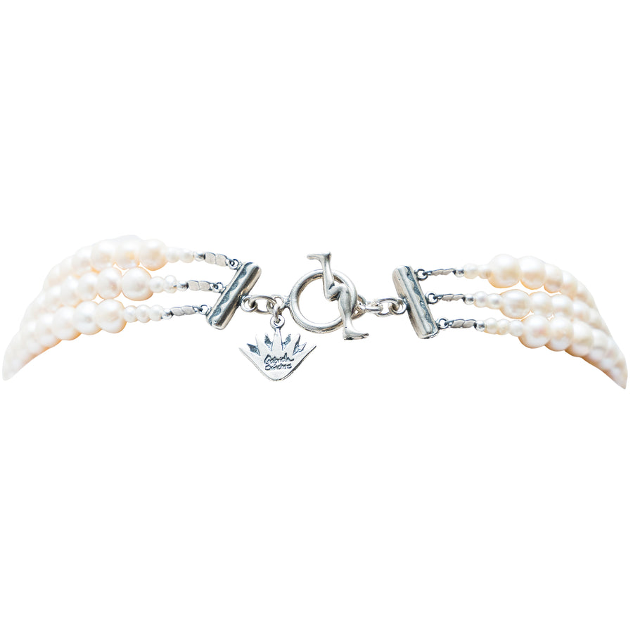Collar Corazones y sueños, joya de plata .925, con perla – Gabriela Sánchez (vista 8)