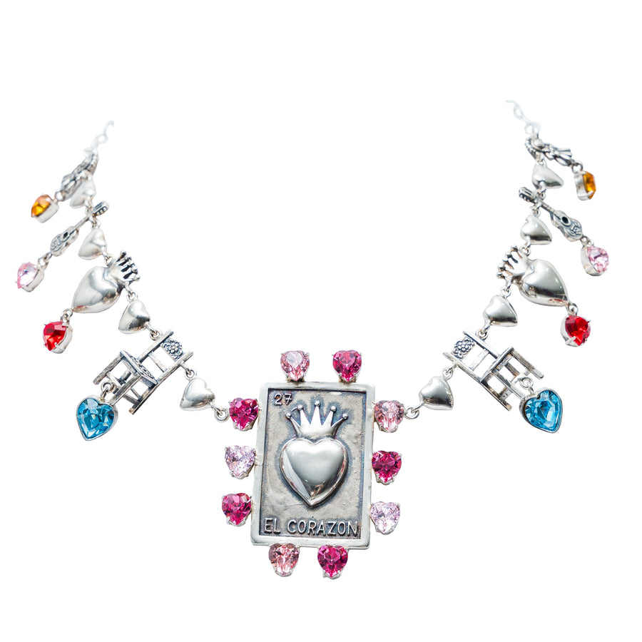 Collar Fiesta con Encanto, joya de plata .925, con cristal Swarovski – Gabriela Sánchez (vista 2)