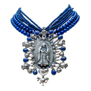 Collar Reina del Cielo, joya de plata .925, con lapislázuli – Gabriela Sánchez