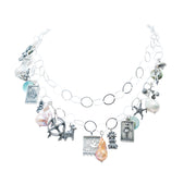 Cadena de juguetes, joya de plata .925, con perla y concha – Gabriela Sánchez (vista 3)