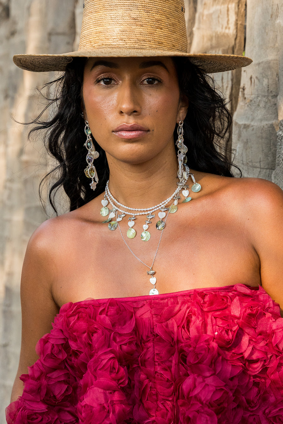 Collar Playa El cielo, joya de plata .925, con concha – Gabriela Sánchez