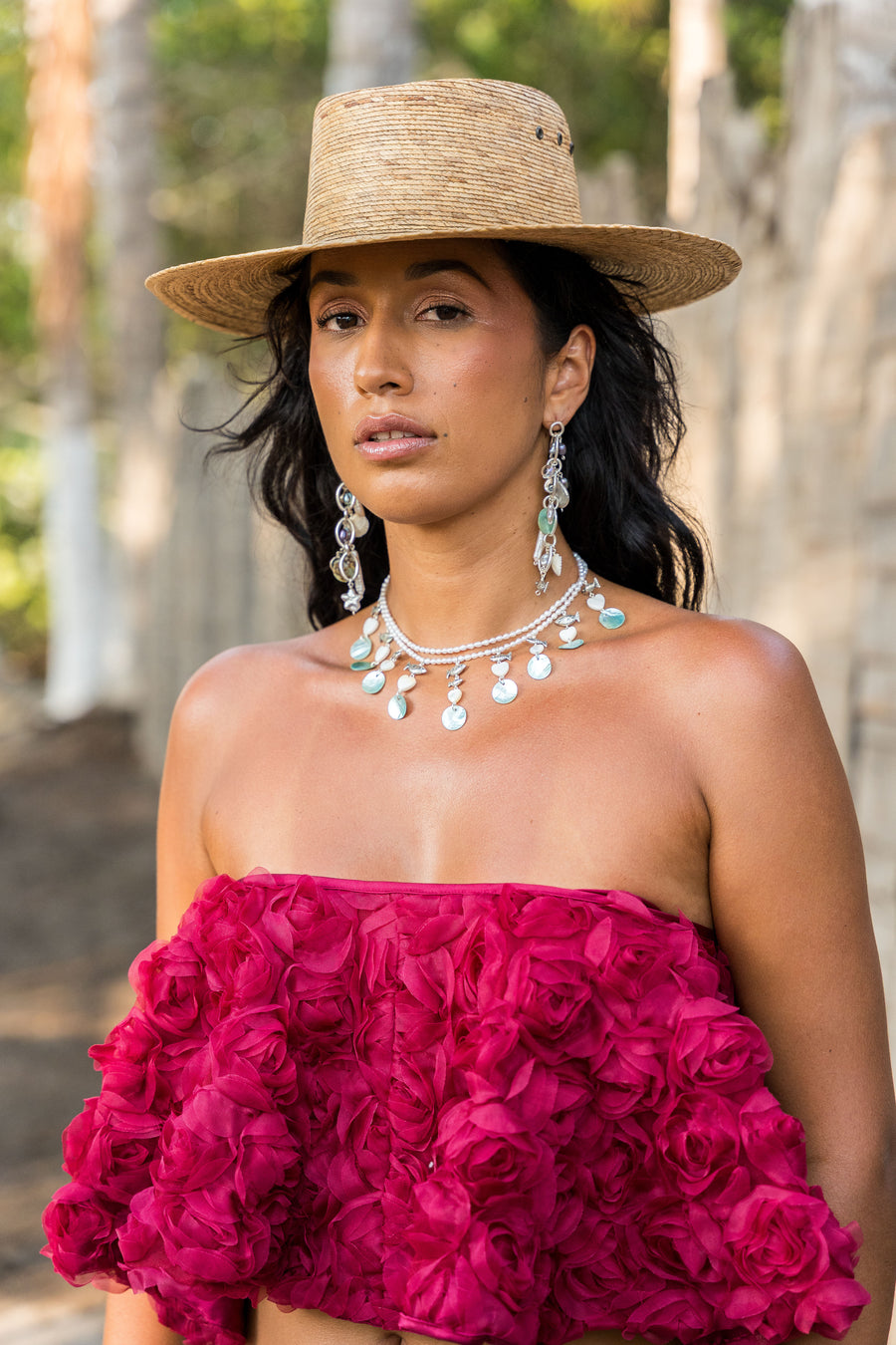 Collar Playa El cielo, joya de plata .925, con concha – Gabriela Sánchez (vista 8)