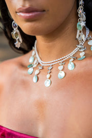 Collar Playa El cielo, joya de plata .925, con concha – Gabriela Sánchez (vista 10)