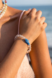 Pulsera Espuma de Mar, joya de plata .925, con cuarzo y resina – Gabriela Sánchez (vista 4)