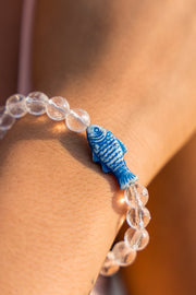 Pulsera Espuma de Mar, joya de plata .925, con cuarzo y resina – Gabriela Sánchez (vista 3)