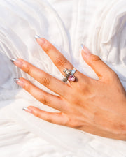 Anillo Reina del Mar, joya de plata .925, con cristal Swarovski – Gabriela Sánchez (vista 2)