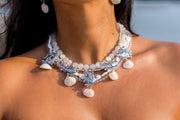 Collar Coco y Marea, joya de plata .925, con concha y cuarzo – Gabriela Sánchez (vista 8)