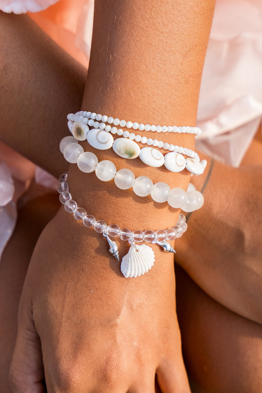 Pulsera Coco y Marea, joya de plata .925, con cuarzo – Gabriela Sánchez (vista 3)