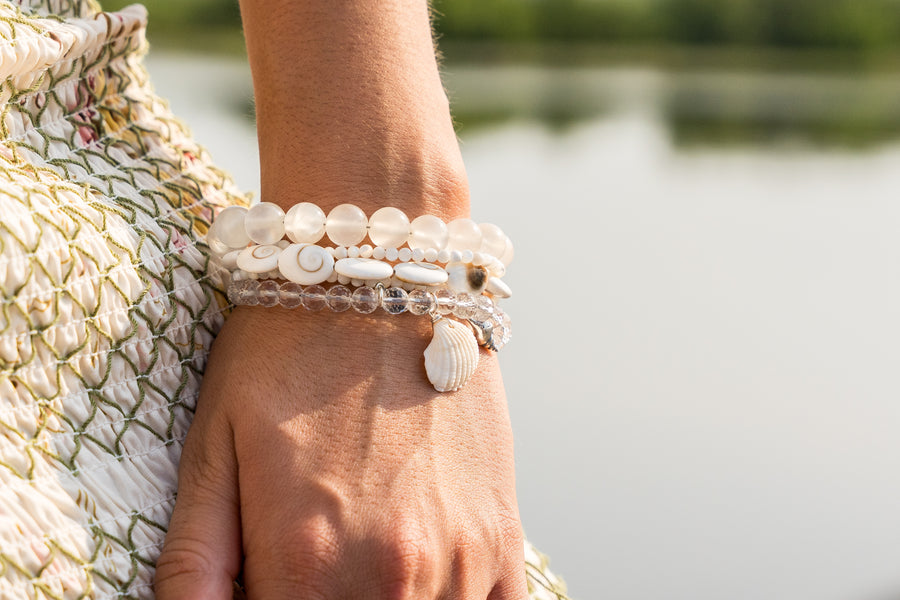 Pulsera Coco y Marea, joya de plata .925, con cuarzo – Gabriela Sánchez (vista 5)