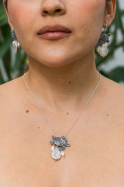 Dije Playa Tortuga, joya de plata .925, con perla – Gabriela Sánchez (vista 4)