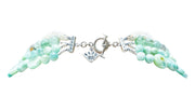 Collar Akumal, joya de plata .925, con concha y fluorita – Gabriela Sánchez (vista 2)