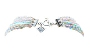Collar Playa Paraíso, joya de plata .925, con cuarzo tornasol y concha – Gabriela Sánchez (vista 9)