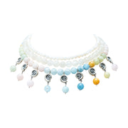 Collar Mahahual, joya de plata .925, con ópalo y cuarzo – Gabriela Sánchez (vista 2)