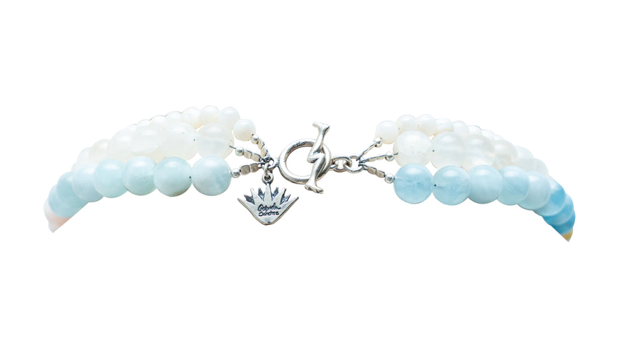 Collar Mahahual, joya de plata .925, con ópalo y cuarzo – Gabriela Sánchez (vista 8)