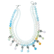 Collar Mahahual, joya de plata .925, con ópalo y cuarzo – Gabriela Sánchez (vista 5)