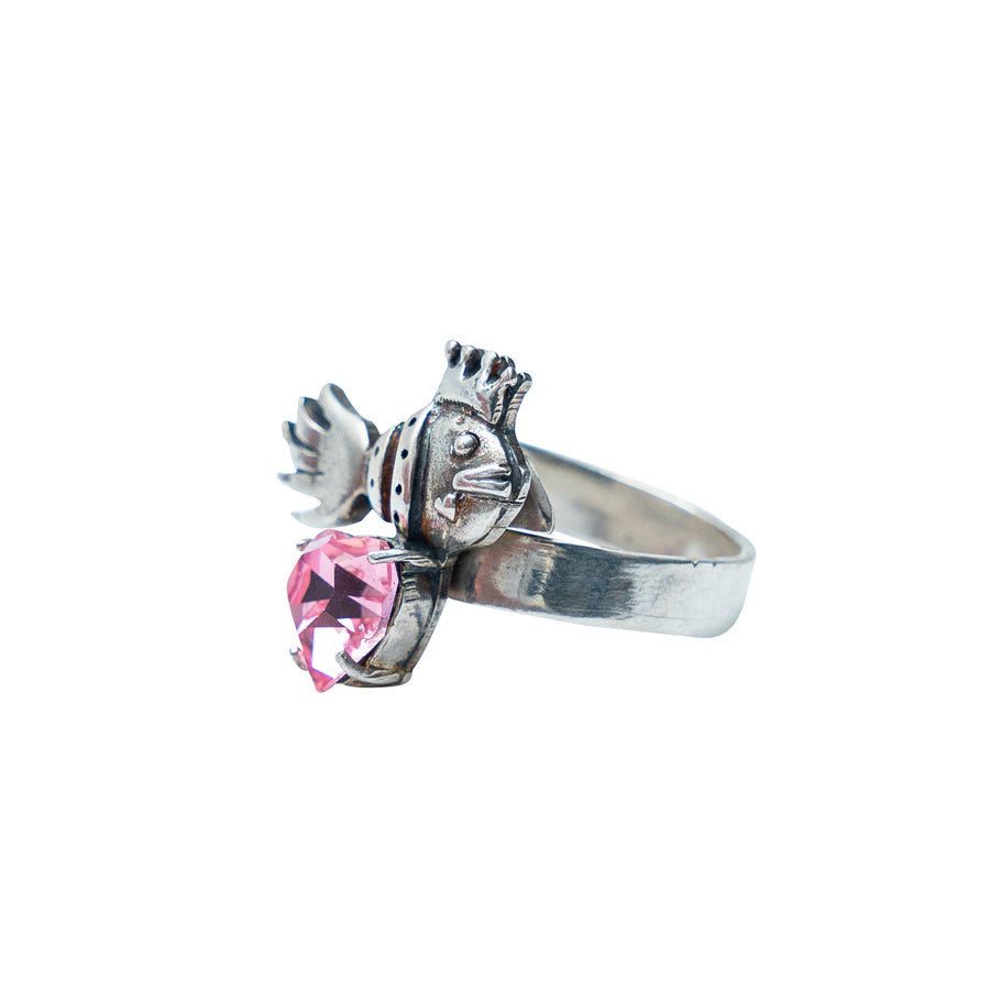 Anillo Reina del Mar, joya de plata .925, con cristal Swarovski – Gabriela Sánchez (vista 3)