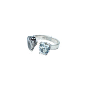 Anillo Coralito de los Sueños, joya de plata .925, con cristal Swarovski – Gabriela Sánchez (vista 4)