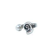 Anillo Agüita de Coco, joya de plata .925, con perla – Gabriela Sánchez (vista 3)
