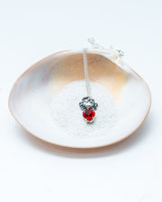 Dije Cereza del Mar, joya de plata .925, con cristal Swarovski – Gabriela Sánchez (vista 6)