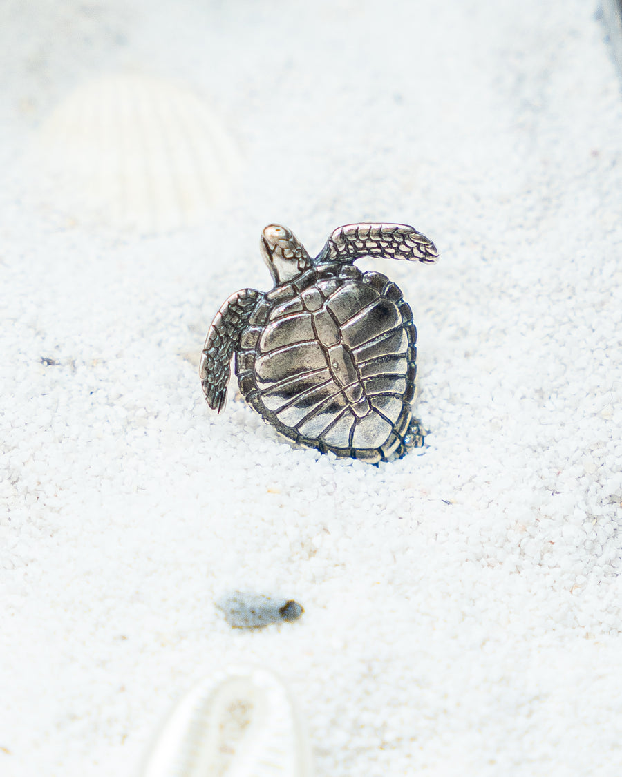 Anillo Tortuga Lunar, joya de plata .925 – Gabriela Sánchez (vista 3)
