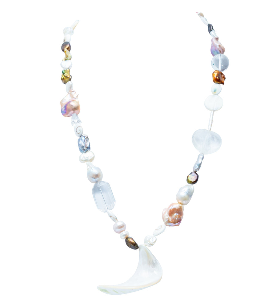 Collar Balandra, joya de plata .925, con perla – Gabriela Sánchez (vista 2)