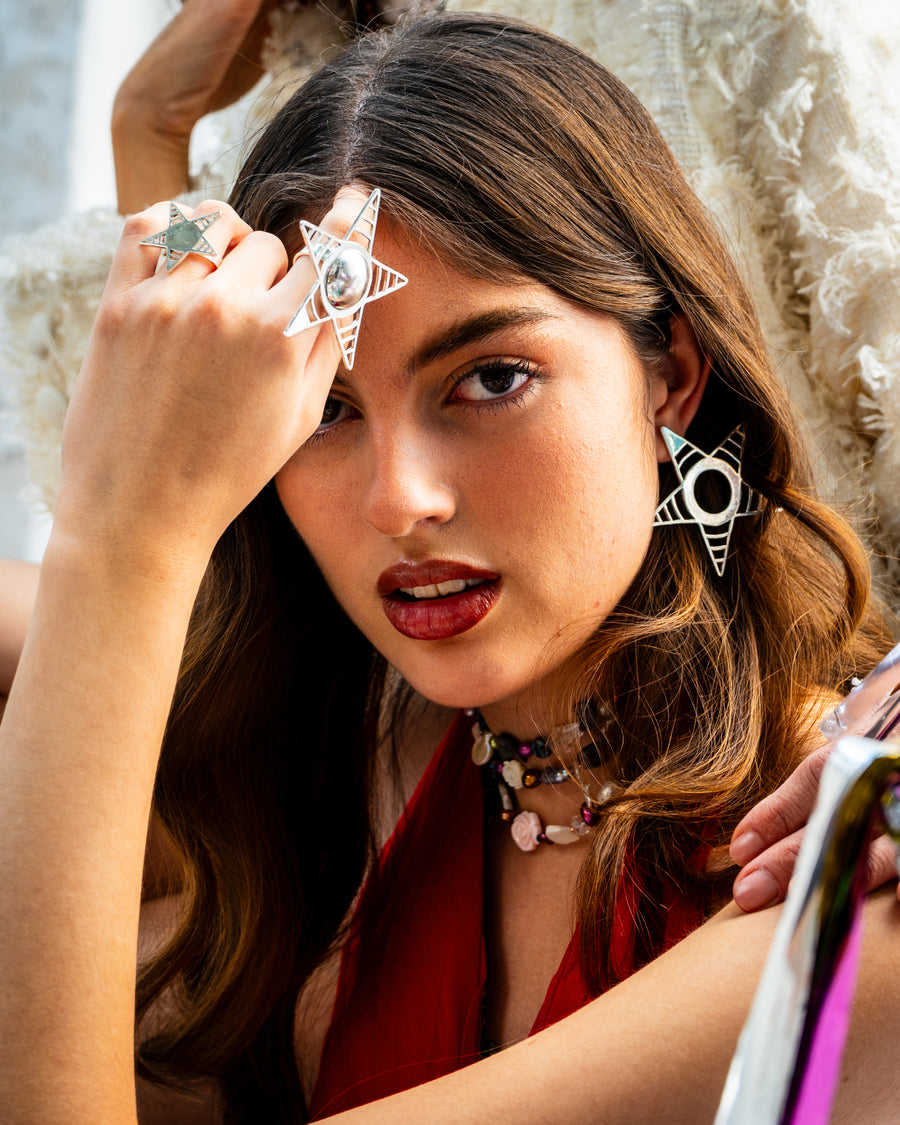 Aretes Luz De La Posada, joya de plata .925 – Gabriela Sánchez (vista 4)