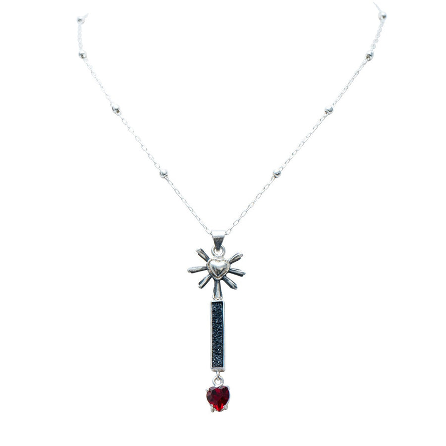 Dije Reina Corazón, joya de plata .925, con cristal Swarovski – Gabriela Sánchez (vista 2)