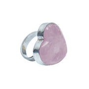Anillo Corazón  Cuarzo Rosa de la Suerte, joya de plata .925 – Gabriela Sánchez