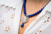 Collar Agave Sobre Lapislázuli, joya de plata .925 – Gabriela Sánchez (vista 3)
