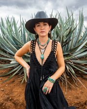 Collar Lotería Agave Maximiliana, joya de plata .925, con hematita – Gabriela Sánchez (vista 7)