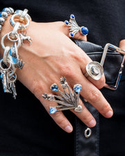 Anillo Agave Maravilla, joya de plata .925, con cristal Swarovski – Gabriela Sánchez (vista 3)