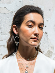 Aretes Péndulo de Agave, joya de plata .925 – Gabriela Sánchez (vista 3)