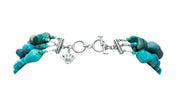 Collar Alma Mexicana, joya de plata .925, con turquesa y coral – Gabriela Sánchez (vista 9)