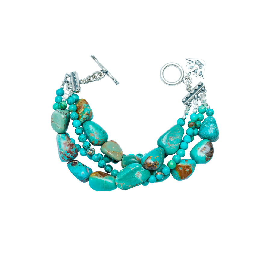 Pulsera Piel de Turquesa, joya de plata .925 – Gabriela Sánchez (vista 2)